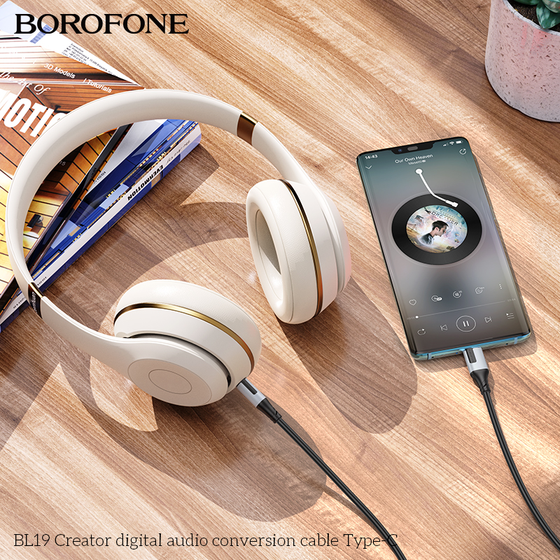 BOROFONE BL19 Creator USB-C to 3.5 mm audio cable NZ 7